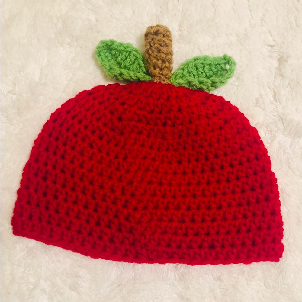 Apple of My Eye Baby Knit Apple Hat 6-12 months